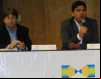 DME de São Miguel d'Oeste (SC), Juarez Silva, e o professor Carlos Eduardo Sanches